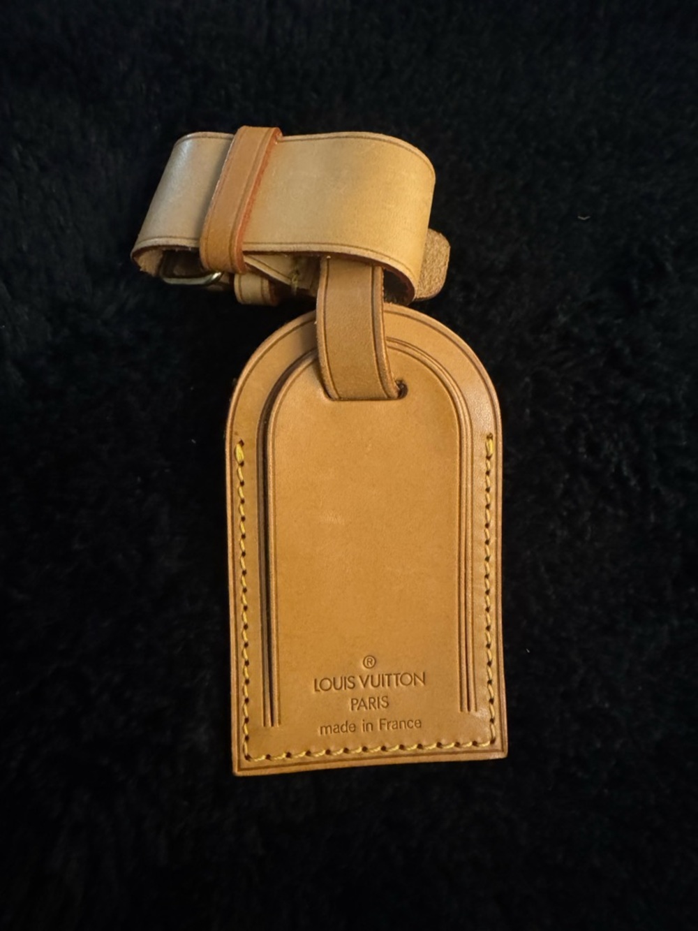 Louis Vuitton Leather Luggage Tag